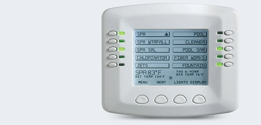 IntelliTouch wall-mounted control panel